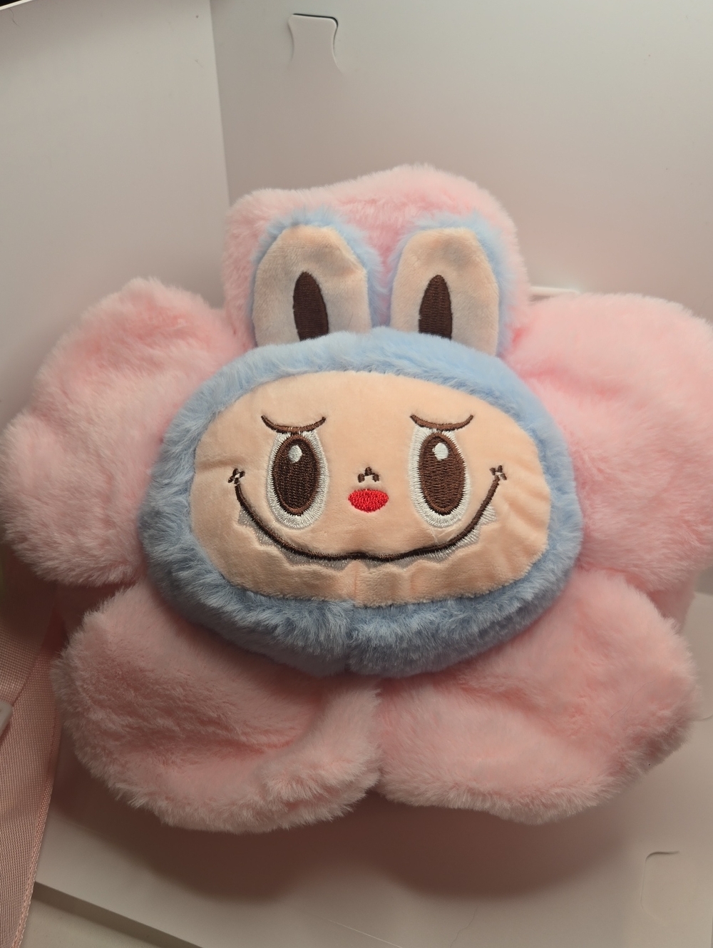 Plush Flower Labubu Crossbody Bag - Purse